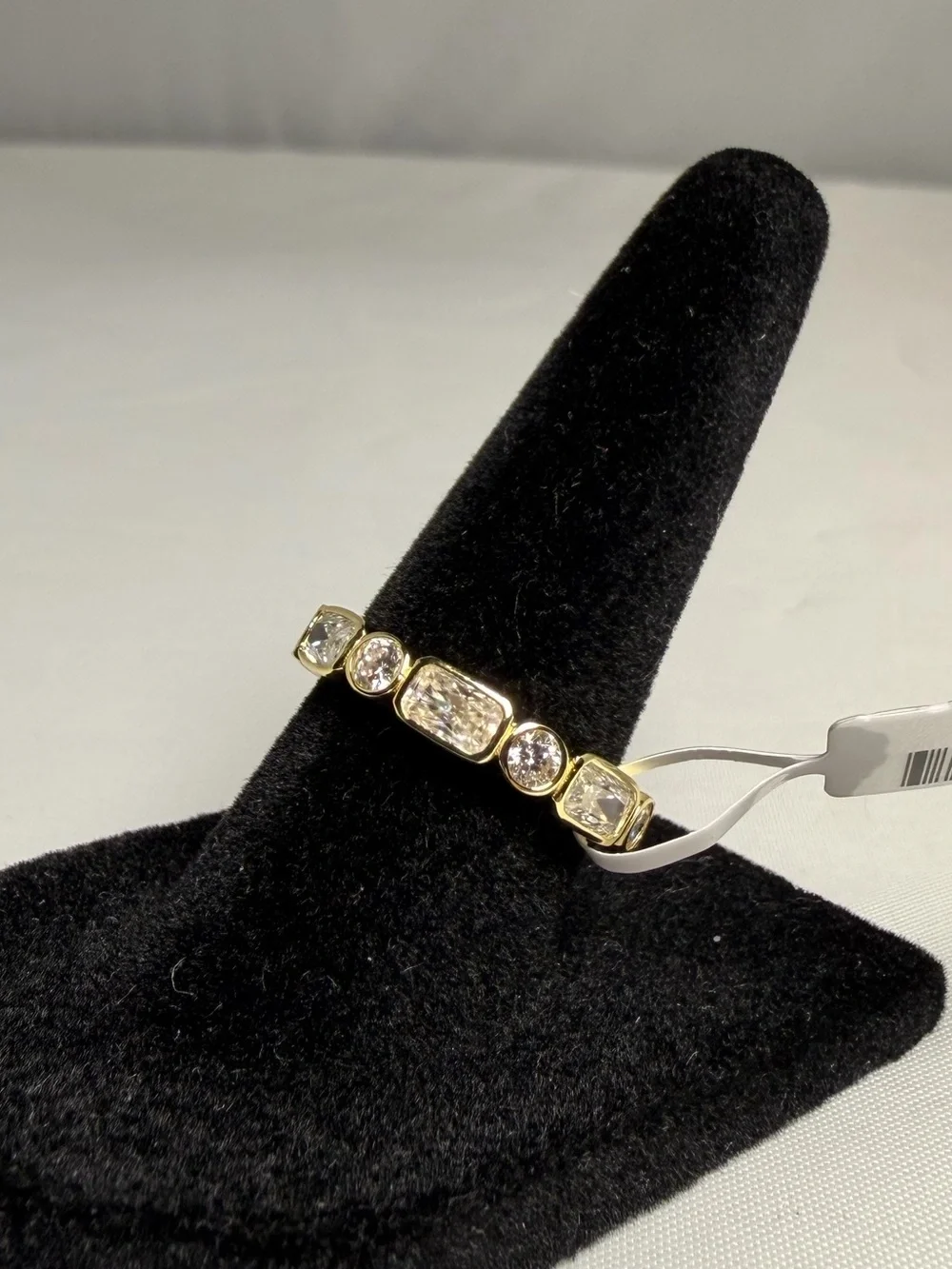 Moissanite Eternity Band Ring 2.90ctw Gold Over Sterling Stackable NWT Size 7
